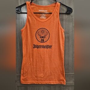 Womens Orange And Black Jagermeister Tank Top